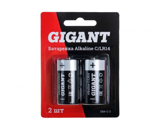 Батарейка Gigant Alkaline C/LR14 блистер 2 шт. GBA-С-2 