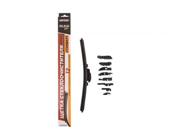 Бескаркасная щетка стеклоочистителя SKYWAY стандарт 9 адаптеров S02701057 