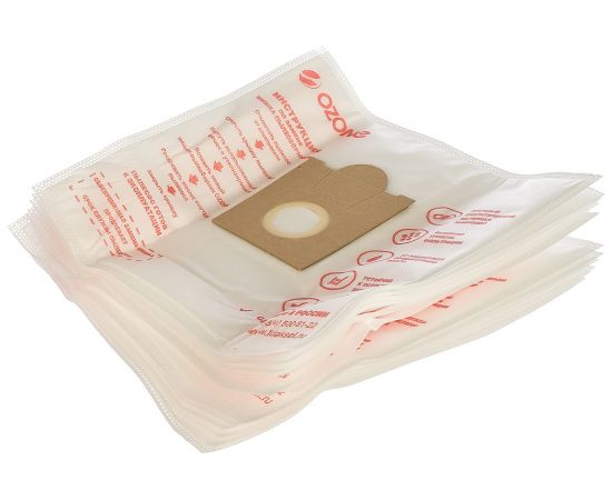 Мешки-пылесборники синтетические для пылесоса (12 шт; 2 микрофильтра) OZONE XXL-05 