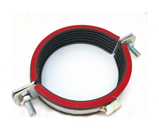 Трубный хомут высокой тяжелой нагрузки с уплотнителем СВК гайка М12, 3"", 87-94 мм SVK-FH080 