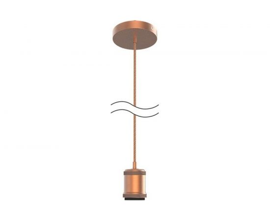 Подвесной светильник Gauss медный E27, 1 м PL023 