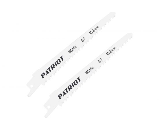 Полотно пильное по дереву (2 шт; 152х19х1.27 мм; 6TPI) для сабельной пилы PATRIOT 814010501 