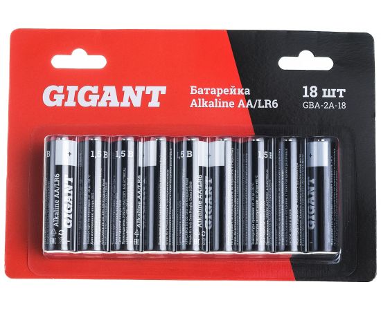 Батарейка Gigant Alkaline АА/LR6 блистер 18 шт. GBA-2A-18 
