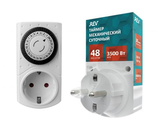 Механический суточный таймер duwi 67074 8 белый 