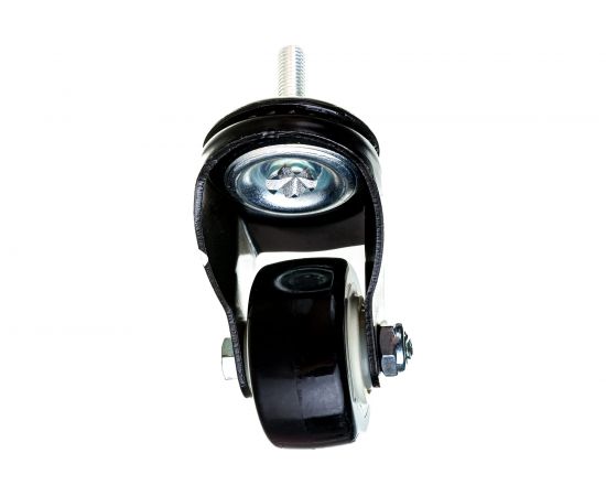 Колесо черная резина болтовое крепление М10 63 мм MFK-TORG 4062063 М10 – изображение 2