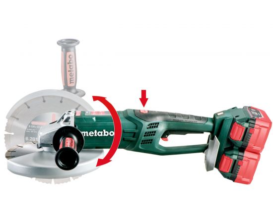 Аккумуляторная угловая шлифмашина Metabo WPB 36-18 LTX BL 230 613102840 – изображение 2
