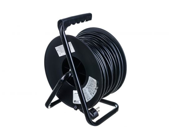 Удлинитель на катушке с защитой от перегрузки, 4 розетки, с заземлением 50м Electraline 49035 – изображение 2