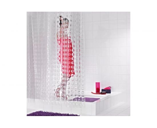 Штора для ванных комнат RIDDER Loupe полупрозрачный, 240x180 35997 – изображение 2