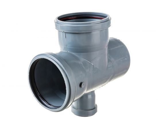 Крестовина одноплоскостная для канализации Flextron 110x110x50/87 градусов SVK-K11266 – изображение 2