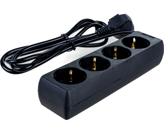Удлинитель ExeGate ECE-4-1.8B 4 евророзетки с заземлением, 1.8м, черный 285810 – изображение 2