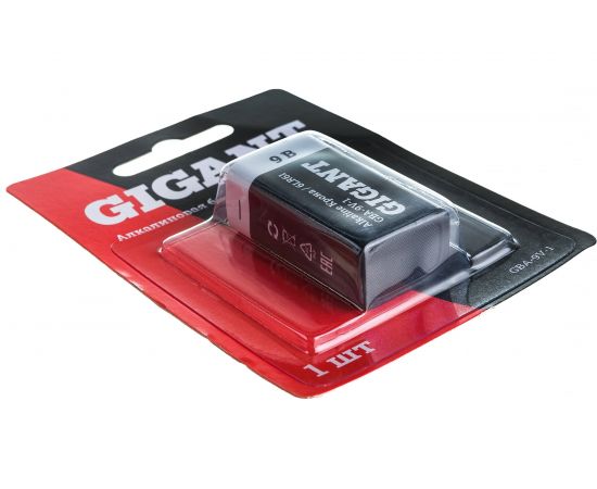 Батарейка Gigant Alkaline Крона/6LR61 блистер 1 шт. GBA-9V-1 – изображение 2