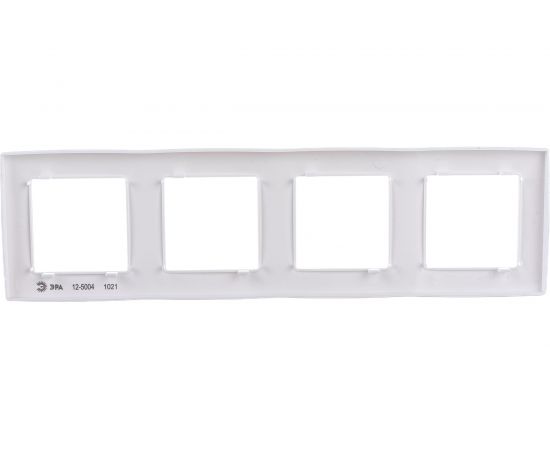 Рамка ЭРА 12-5004-01 на 4 поста, белый Б0014771 – изображение 2