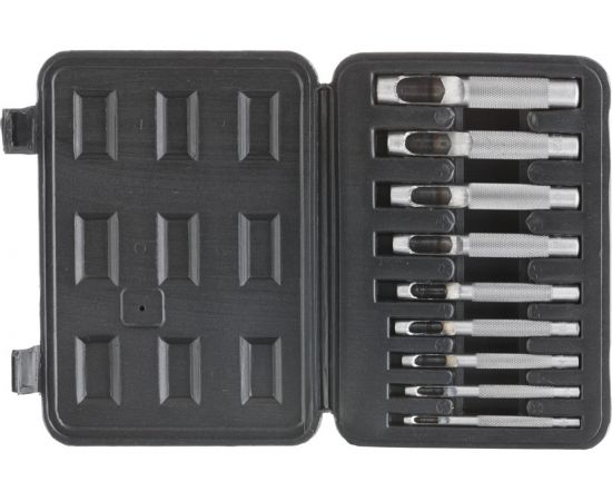 Набор просечек INTERTOOL 9 единиц, 3-12 мм HT-0239 – изображение 3