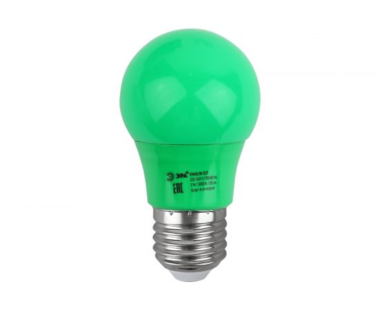 Светодиодная лампа ЭРА ERAGL50E27 LED A503WE27, груша, 13SMD, 3W, E27, для белтлайт, 10/100/3600, зеленый Б0049579 – изображение 3