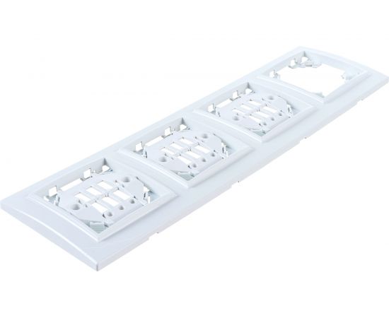 Горизонтальная рамка EKF Минск, 4-местная, белая ERM-G-304-10 – изображение 3