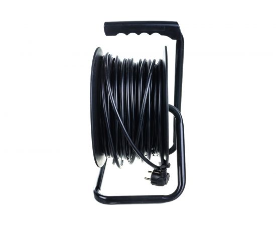 Удлинитель на катушке с защитой от перегрузки, 4 розетки, с заземлением 50м Electraline 49035 – изображение 3