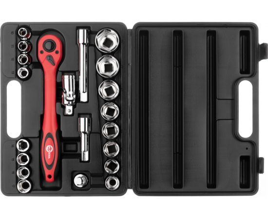 Профессиональный набор инструментов INTERTOOL 21 шт., 1/2, Cr-V ET-6021 – изображение 3