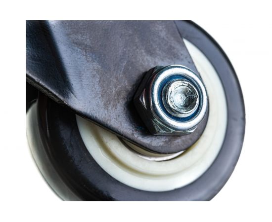 Колесо черная резина болтовое крепление М10 63 мм MFK-TORG 4062063 М10 – изображение 3