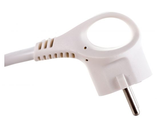 Сетевой шнур с вилкой ЭРА U-3x1,5-3m-W с заземлением 3м ПВС 3x1,5мм2 белый Б0048708 – изображение 3