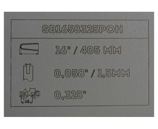 Пильная шина (40 см; 1.5 мм; 0.325""; 66 звеньев) Sturm SB1658325POH – изображение 3