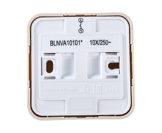 1-клавишный выключатель Schneider Electric открытой проводки Blanca 10А IP20 1 250В бежевый BLNVA101017 – изображение 3