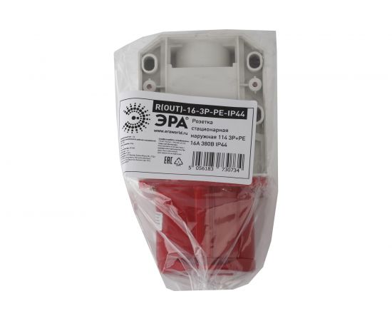 Стационарная наружная розетка ЭРА 114 3Р+РЕ 16А 380В IP44 Б0032875 – изображение 4
