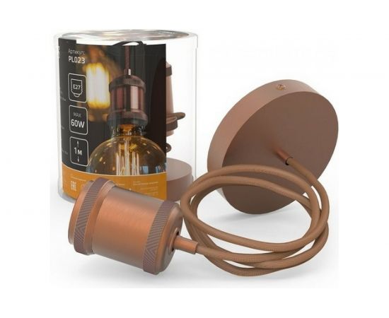 Подвесной светильник Gauss медный E27, 1 м PL023 – изображение 4