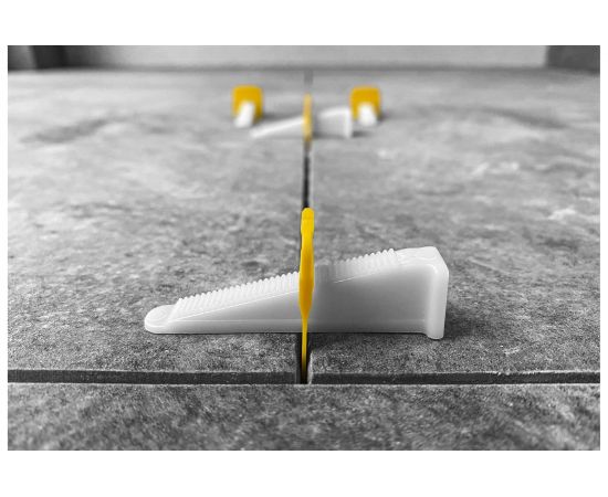 Система выравнивания плитки клинья 100 шт TLS-Profi TLS22016 – изображение 5