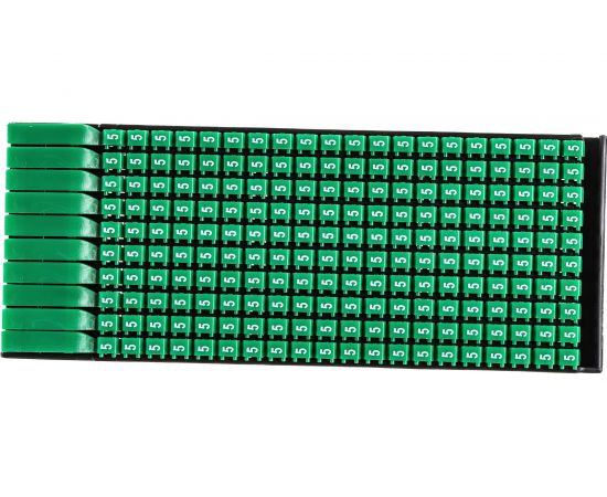 Маркер для кабеля DKC 0.5-1.5мм, символ ""5"", упаковка 200 штук MKF5S1 – изображение 5