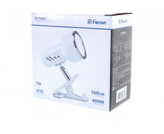 Светодиодный светильник, белый, 7Вт FERON AL7020 28643 – изображение 5
