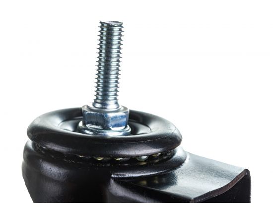 Колесо черная резина болтовое крепление М10 63 мм MFK-TORG 4062063 М10 – изображение 5