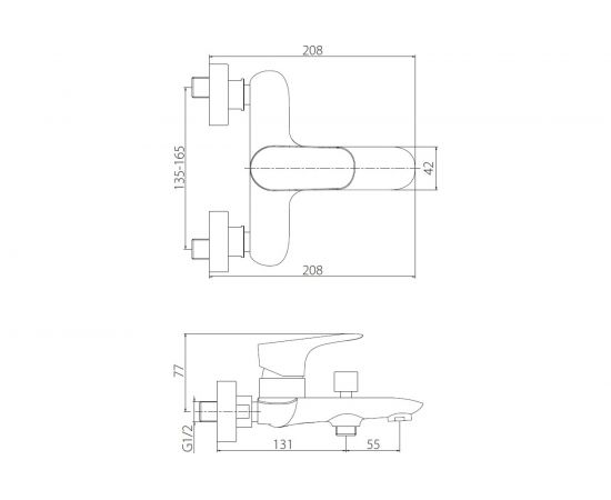 Смеситель для ванны/душа Damixa 461000000 – изображение 7