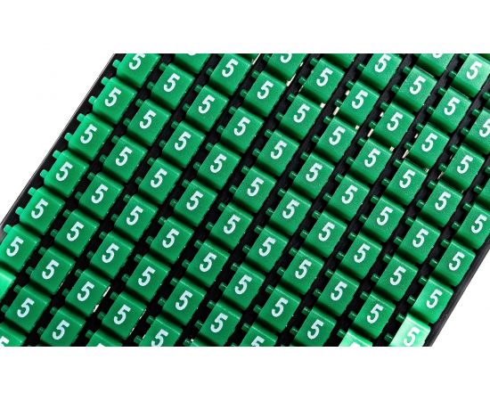 Маркер для кабеля DKC 0.5-1.5мм, символ ""5"", упаковка 200 штук MKF5S1 – изображение 7