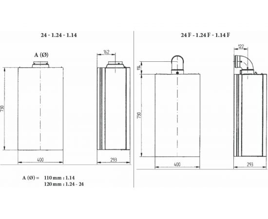 Газовый настенный котел Baxi ECO Four 1.14 CSE46114354- – изображение 8