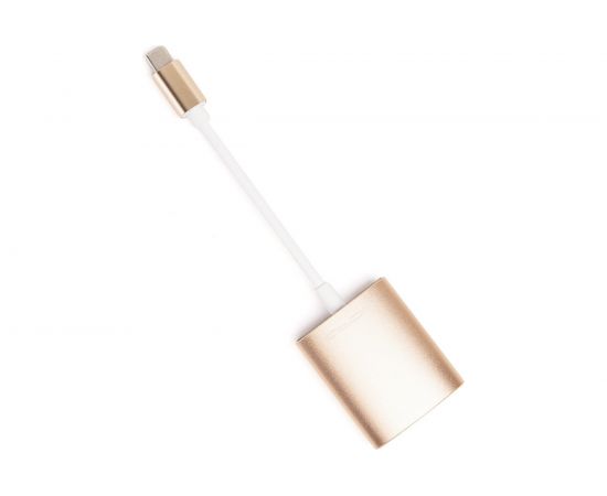 Переходник Atom Evolution USB Type-C 3.1 - Micro SD/TF, 0,15 м, штекер/гнездо, золотой, 31050 
