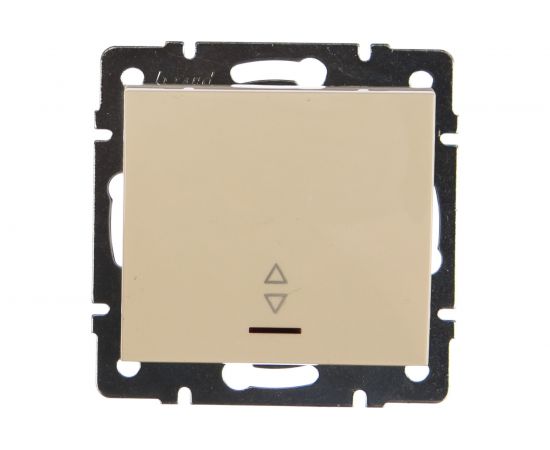 Проходной выключатель с подсветкой LEZARD RAIN крем 703-0388-114 