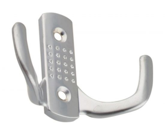 Крючок Trodos 04.48.07 перф. 2-х рожковый, серебро 302114 