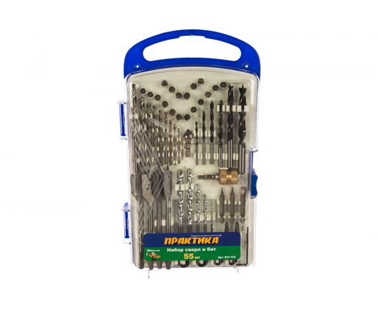 Набор бит и сверл DIY (55 предметов) ПРАКТИКА 031-723 