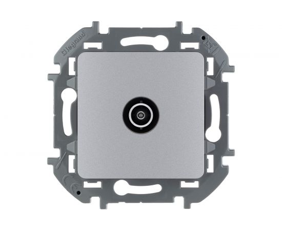 Проходная TV розетка Legrand - 14 дБ - 5-862 мГц - INSPIRIA - алюминий 673862 
