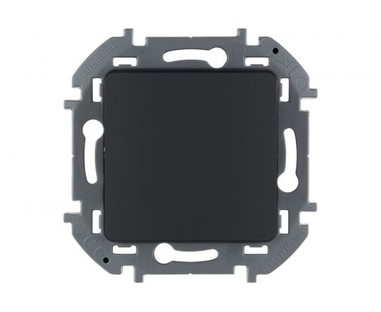 Одноклавишный переключатель Legrand - INSPIRIA - 10 AX - 250 В - антрацит 673653 