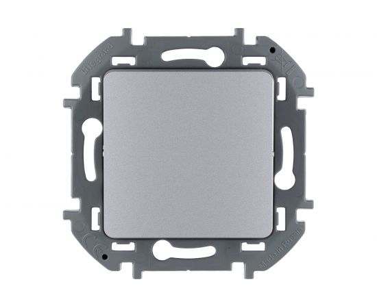 Одноклавишный переключатель Legrand - INSPIRIA - 10 AX - 250 В - алюминий 673652 