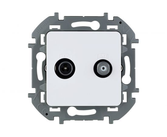Двухкабельная розетка TV/SAT Legrand - INSPIRIA - белый 673880 