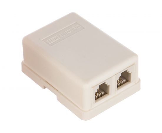 Телефонная розетка TDM 2x6Р-4С SQ1809-0002 