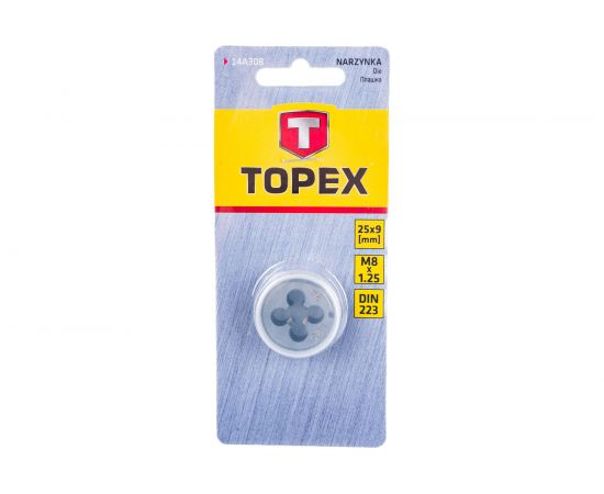 Плашка TOPEX M8 х 1.25 мм 14A308 