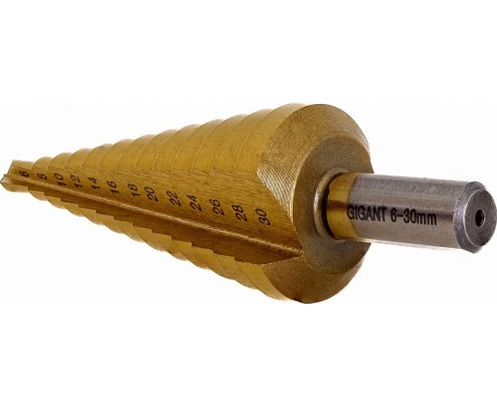 Сверло ступенчатое 6-30 мм, HSS-TIN Gigant GT-161 – изображение 11