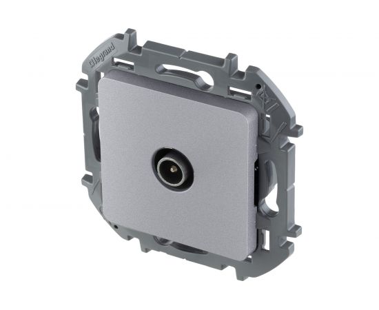 Проходная TV розетка Legrand - 14 дБ - 5-862 мГц - INSPIRIA - алюминий 673862 – изображение 2