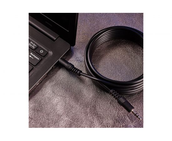 Шнур Стерео 3.5 мм штекер - Стерео 3.5 мм штекер REXANT, длина 3 метра 17-4104 – изображение 2