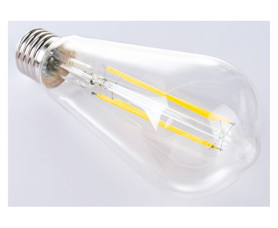 Лампа Gauss Filament ST64 10W 970lm 4100К Е27 LED 1/10/40 157802210 – изображение 2
