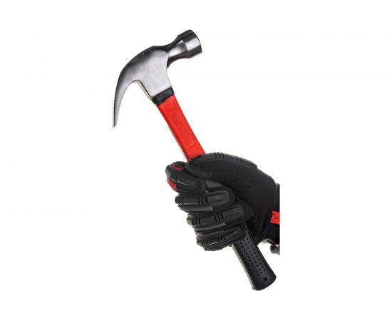 Молоток-гвоздодер, фибергласовая рукоятка Biber Профи 600г 6/24 тов-080754 – изображение 2