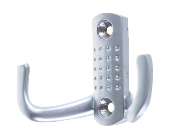 Крючок Trodos 04.48.07 перф. 2-х рожковый, серебро 302114 – изображение 2